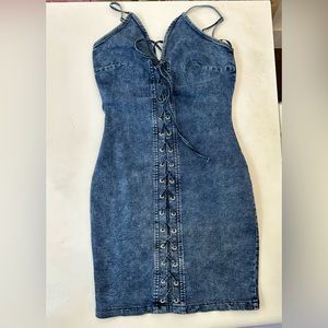 NWOT denim bodycon dress